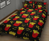 French Fries Cartoon Print Pattern Bed Set Quilt-grizzshop