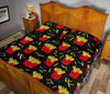 French Fries Cartoon Print Pattern Bed Set Quilt-grizzshop