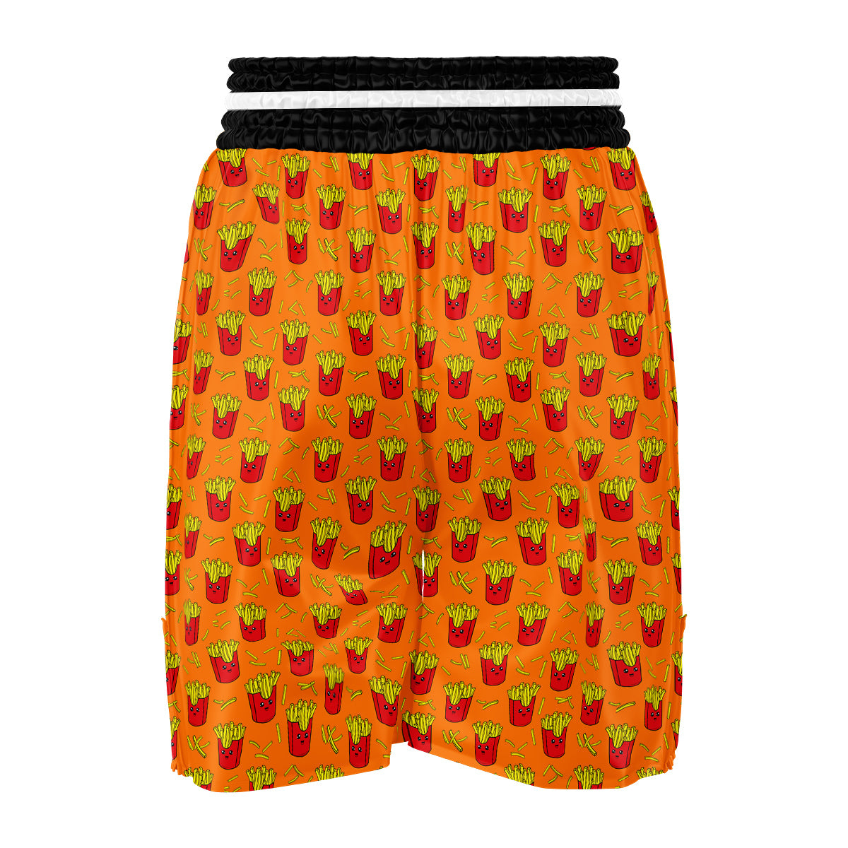 French Fries Cartoon Print Pattern Boxing Shorts-grizzshop