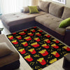 French Fries Cartoon Print Pattern Floor Mat-grizzshop