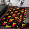 French Fries Cartoon Print Pattern Floor Mat-grizzshop