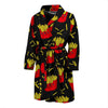 French Fries Cartoon Print Pattern Men Long Robe-grizzshop