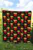 French Fries Cartoon Print Pattern Quilt-grizzshop