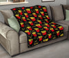 French Fries Cartoon Print Pattern Quilt-grizzshop