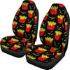 French Fries Cartoon Print Pattern Universal Fit Car Seat Covers-grizzshop