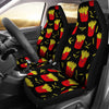 French Fries Cartoon Print Pattern Universal Fit Car Seat Covers-grizzshop