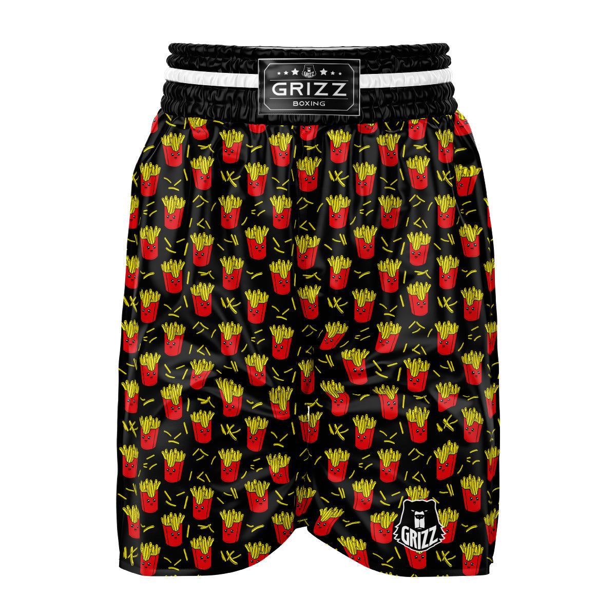 French Fries Cute Print Pattern Boxing Shorts-grizzshop