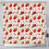 French Fries Pattern Print Bathroom Shower Curtain-grizzshop