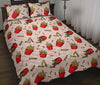 French Fries Pattern Print Bed Set Quilt-grizzshop