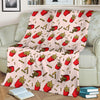 French Fries Pattern Print Blanket-grizzshop