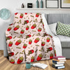 French Fries Pattern Print Blanket-grizzshop