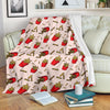 French Fries Pattern Print Blanket-grizzshop