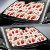 French Fries Pattern Print Car Sun Shade-grizzshop