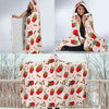 French Fries Pattern Print Hooded Blanket-grizzshop