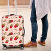 French Fries Pattern Print Luggage Cover Protector-grizzshop