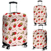 French Fries Pattern Print Luggage Cover Protector-grizzshop