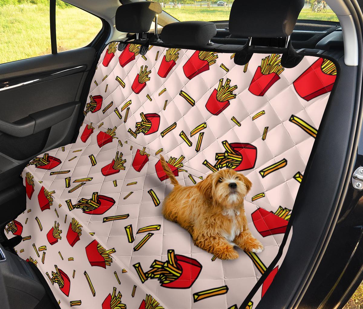 French Fries Pattern Print Pet Car Seat Cover-grizzshop