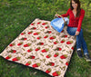 French Fries Pattern Print Quilt-grizzshop