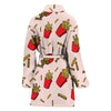 French Fries Pattern Print Women Long Robe-grizzshop