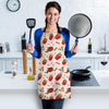 French Fries Pattern Print Women's Apron-grizzshop