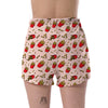 French Fries Pattern Print Women's Shorts-grizzshop