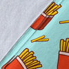 French Fries Print Pattern Blanket-grizzshop