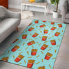 French Fries Print Pattern Floor Mat-grizzshop