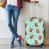 French Fries Print Pattern Luggage Cover Protector-grizzshop