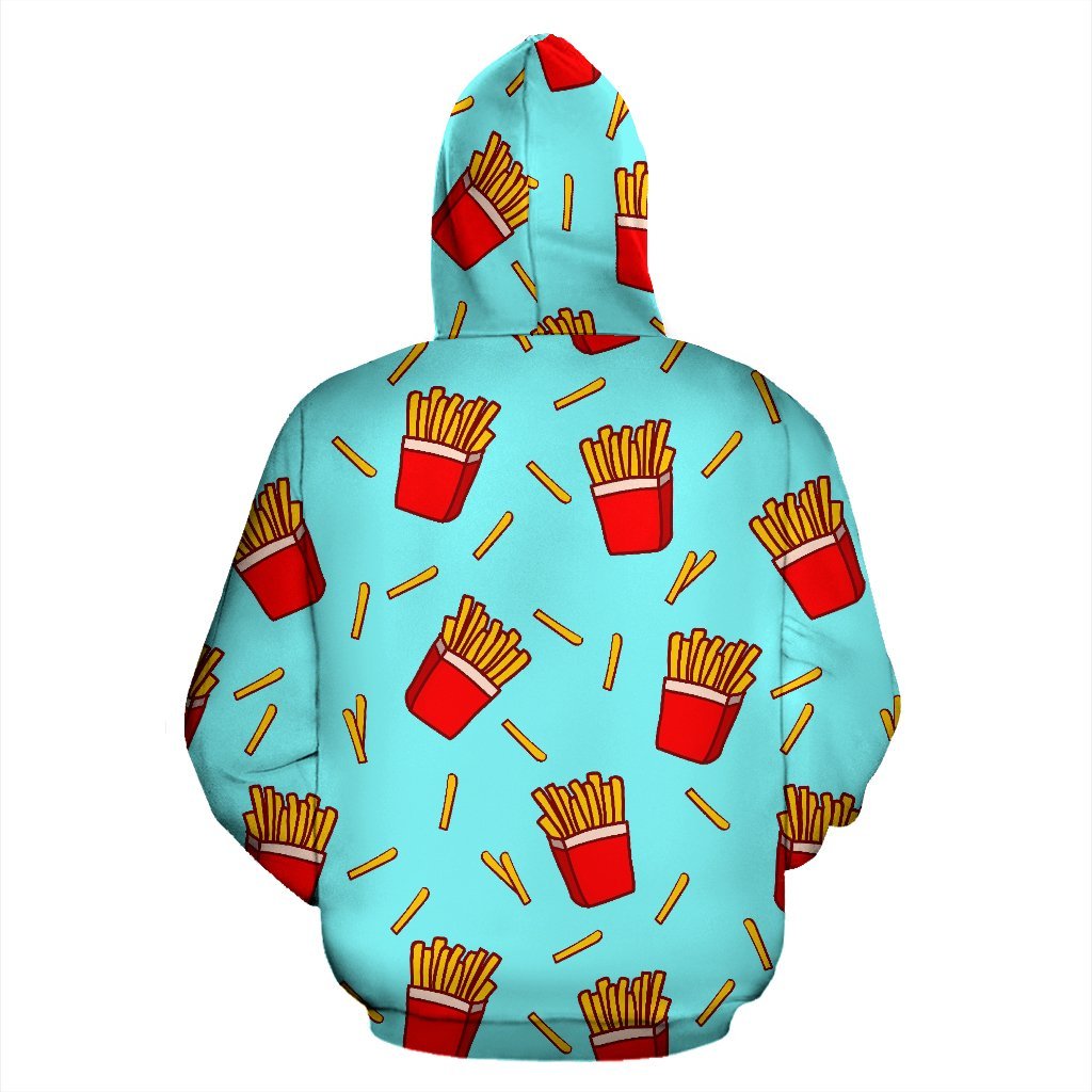 French Fries Print Pattern Men Women Pullover Hoodie-grizzshop