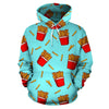 French Fries Print Pattern Men Women Pullover Hoodie-grizzshop