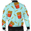 French Fries Print Pattern Men's Bomber Jacket-grizzshop
