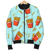 French Fries Print Pattern Men's Bomber Jacket-grizzshop