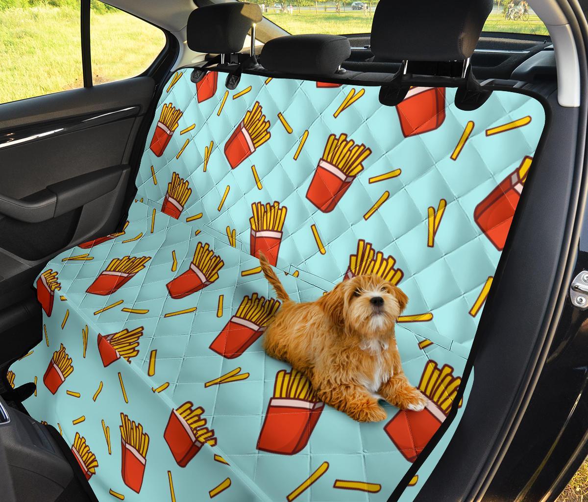French Fries Print Pattern Pet Car Seat Cover-grizzshop