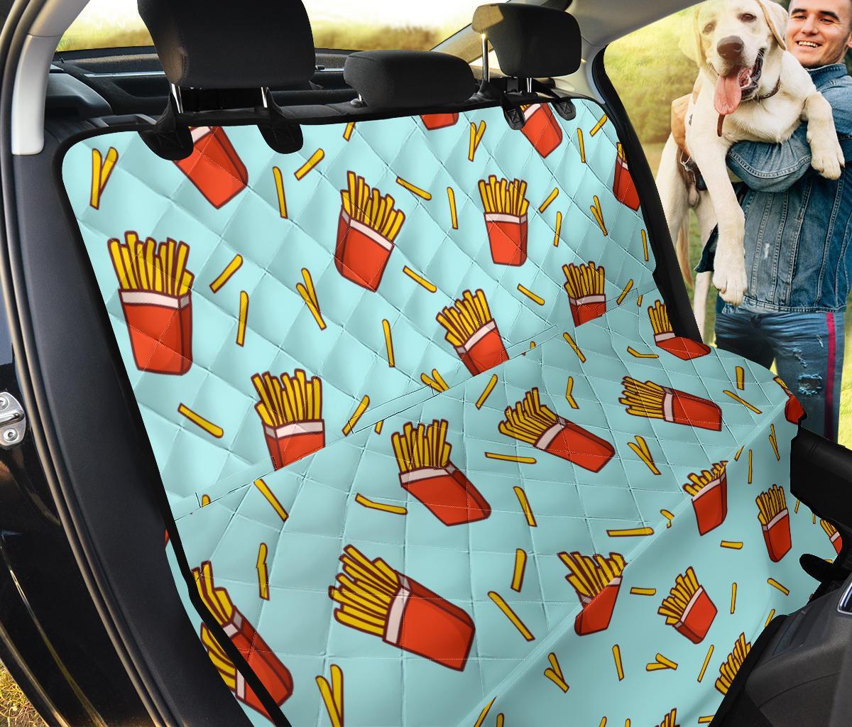 French Fries Print Pattern Pet Car Seat Cover-grizzshop