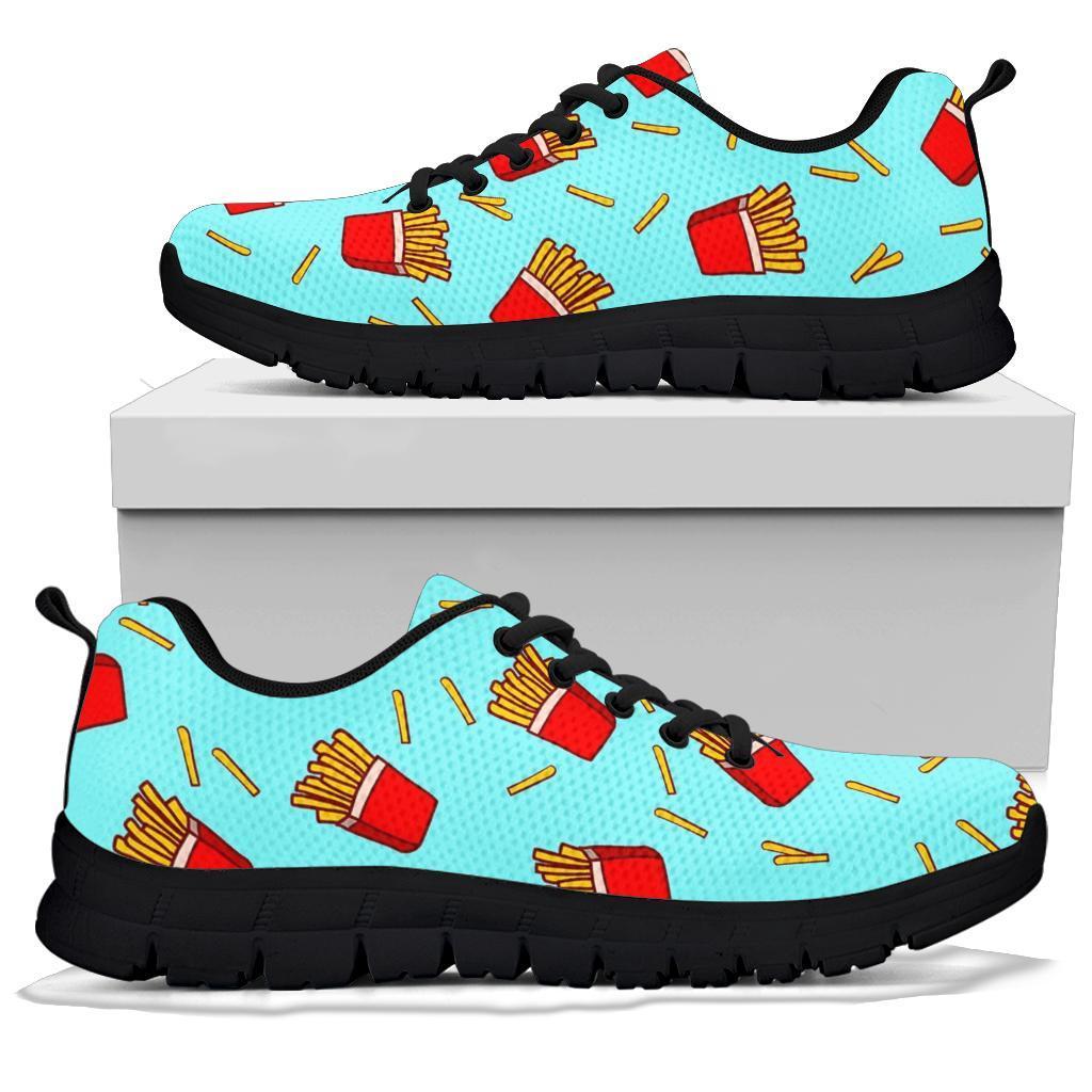 French Fries Print Pattern Sneaker Shoes For Men Women-grizzshop