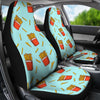 French Fries Print Pattern Universal Fit Car Seat Covers-grizzshop