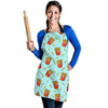 French Fries Print Pattern Women's Apron-grizzshop