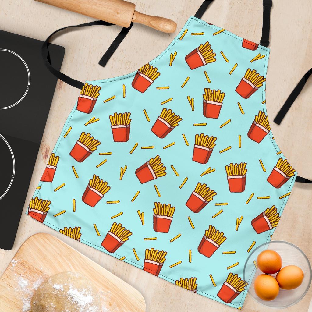 French Fries Print Pattern Women's Apron-grizzshop