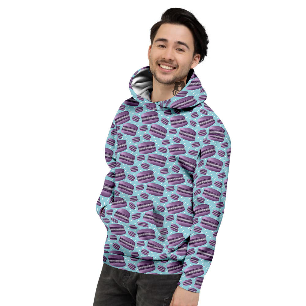 French Macarons Print Pattern Men's Hoodie-grizzshop