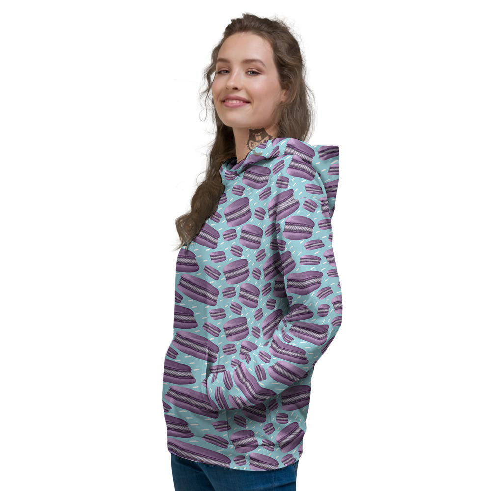 French Macarons Print Pattern Women's Hoodie-grizzshop