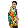 Fresh Green Fruit And Vegetables Print Men's Hoodie-grizzshop