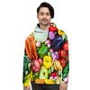 Fresh Green Fruit And Vegetables Print Men's Hoodie-grizzshop