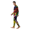 Fresh Green Fruit And Vegetables Print Men's Pajamas-grizzshop