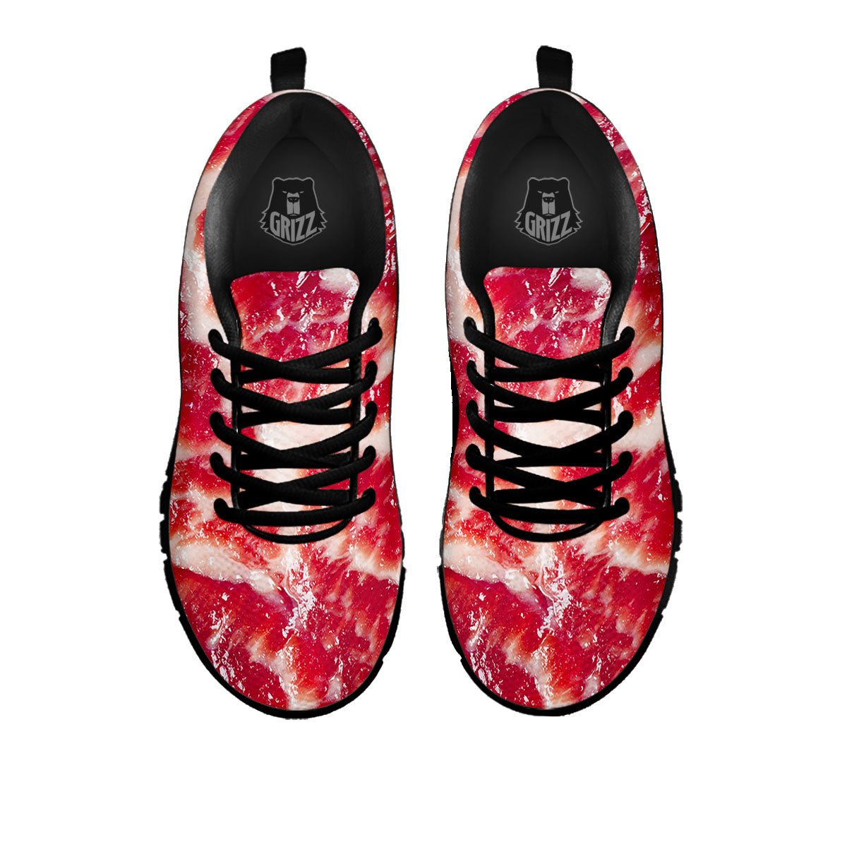 Fresh Meat Print Black Sneaker-grizzshop