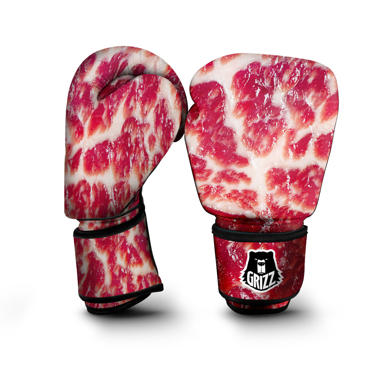 Fresh Meat Print Boxing Gloves-grizzshop