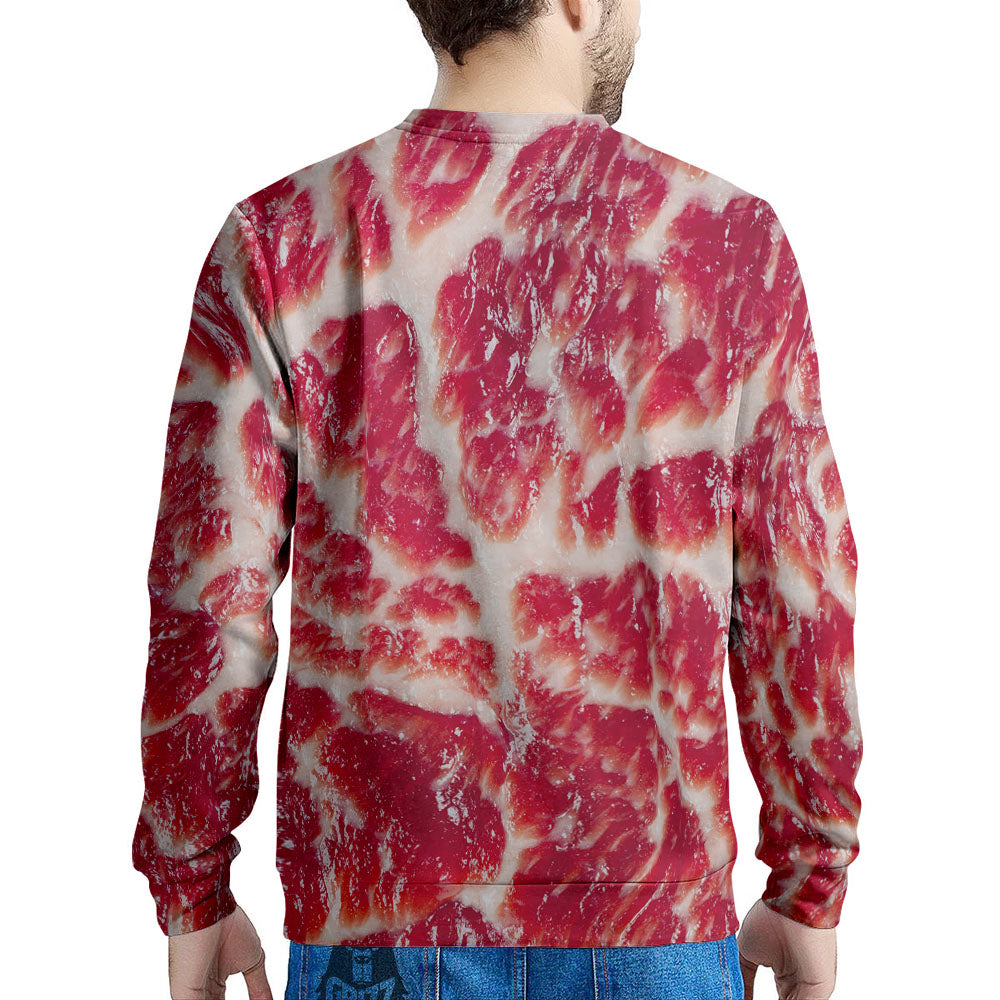 Fresh Meat Print Men's Sweatshirt-grizzshop