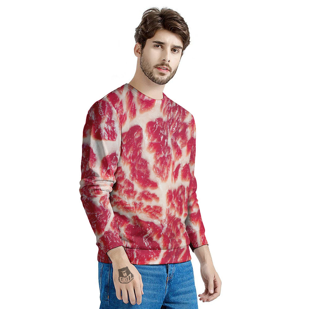 Fresh Meat Print Men's Sweatshirt-grizzshop