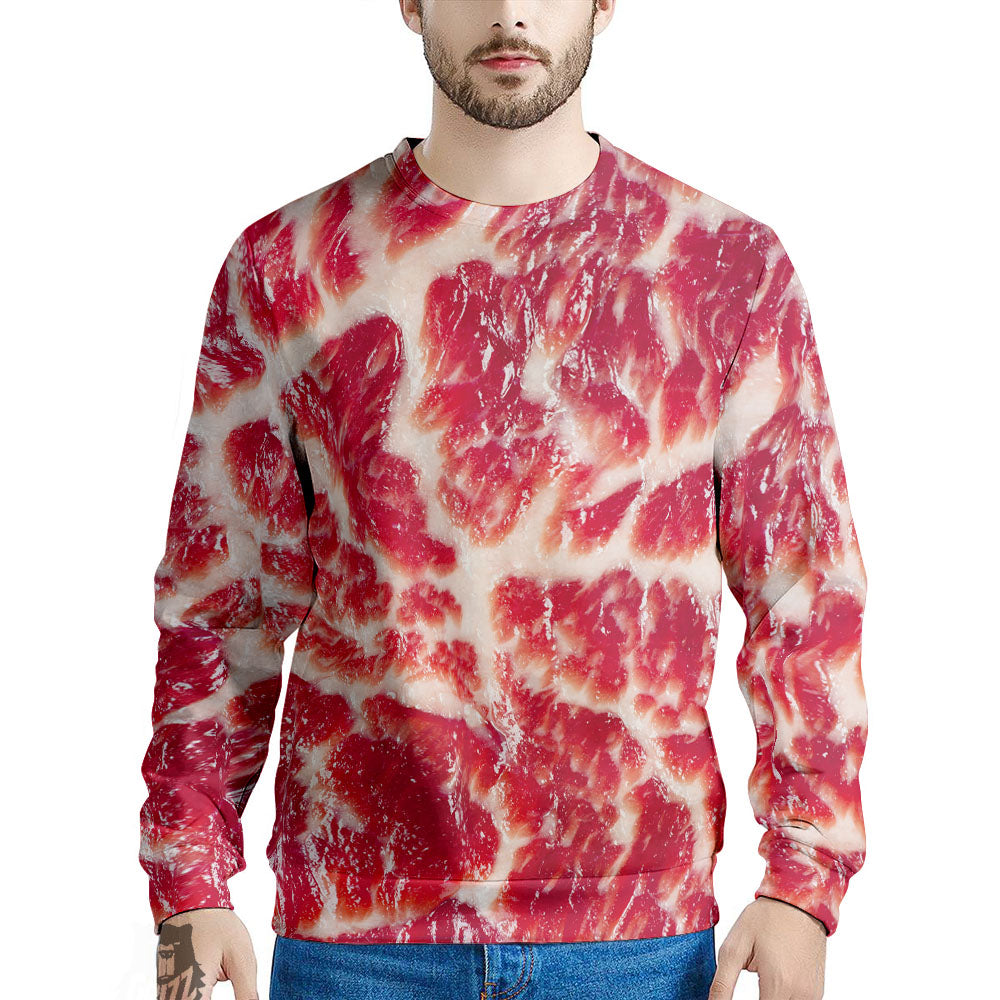 Fresh Meat Print Men's Sweatshirt-grizzshop