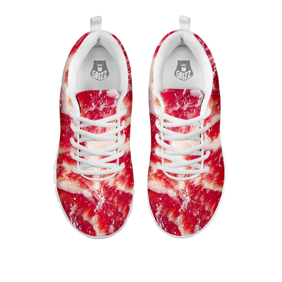 Fresh Meat Print White Sneaker-grizzshop