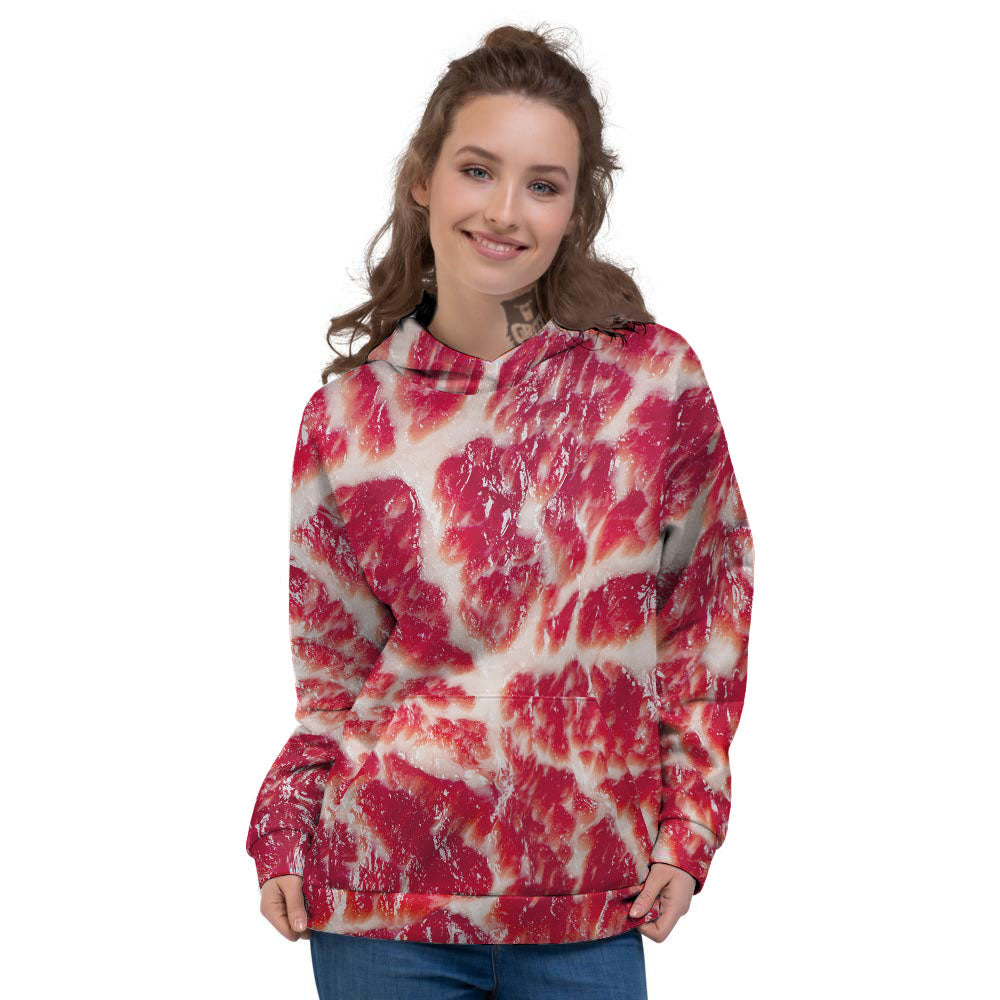 Fresh Meat Print Women's Hoodie-grizzshop